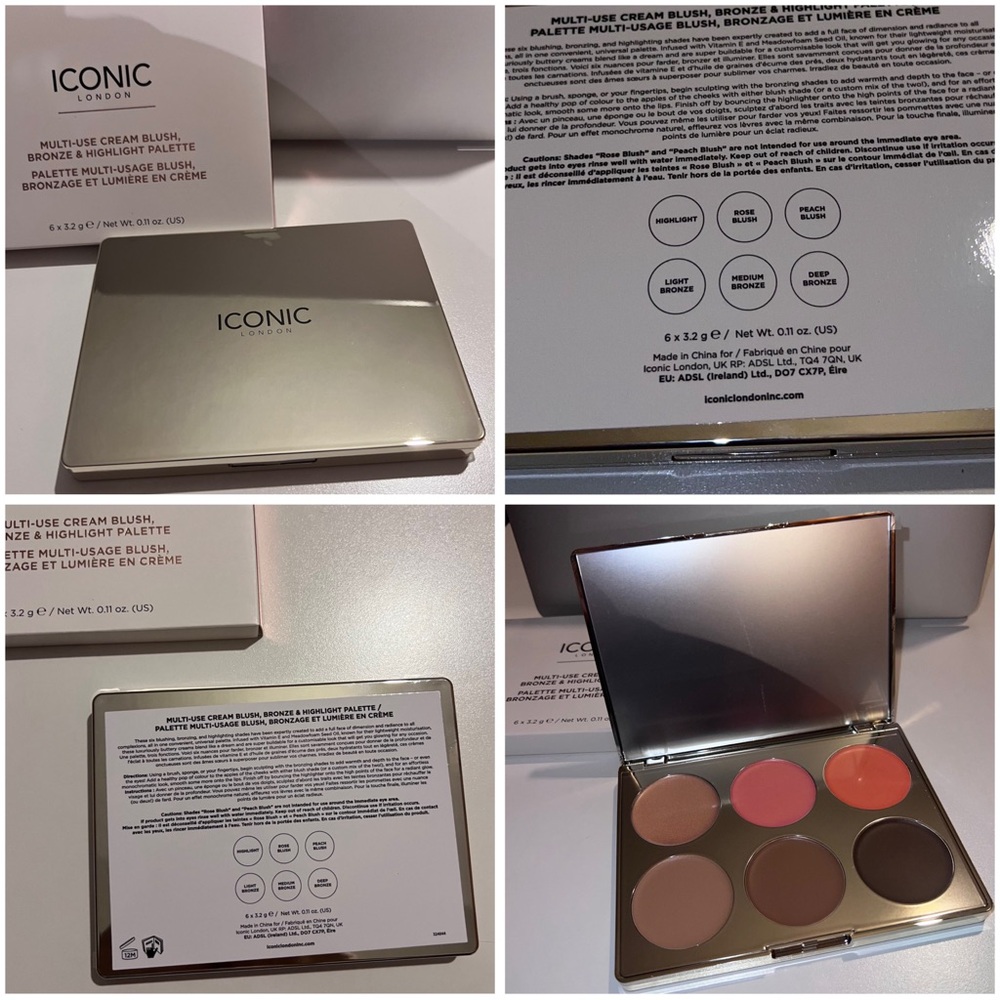 ICONIC London Cream Blush & Contour Palette